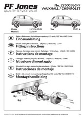 PF Jones 29500586PF Instructions De Montage