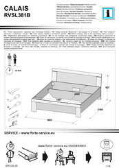 Forte CALAIS RVSL381B Notice De Montage