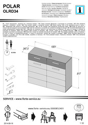 Forte POLAR OLRD34 Notice De Montage