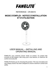 Fanelite CR-66516 Mode D'emploi