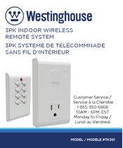 Westinghouse SKU TK301 Mode D'emploi