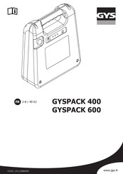 GYS GYSPACK 600 Mode D'emploi