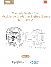 Moes MS-105BZ Manuel D'instruction