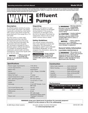 Wayne EFL33 Mode D'emploi