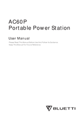 Bluetti AC60P Manuel D'utilisation