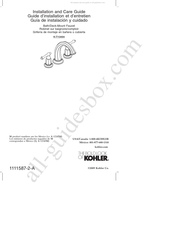 Kohler K-T13494 Guide D'installation Et D'entretien