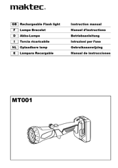 Maktec MT001 Manuel D'instructions