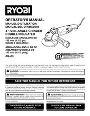 Ryobi AG453 Manuel D'utilisation