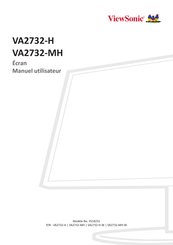 ViewSonic VA2732-H-W Manuel Utilisateur