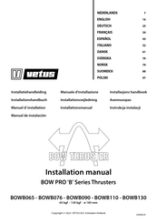 Vetus BOWPRO90 Manuel D'installation