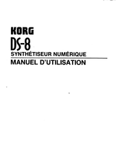 Korg DS-8 Manuel D'utilisation