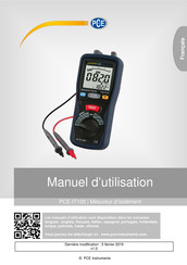 Pce Instruments PCE-IT100 Manuel D'utilisation