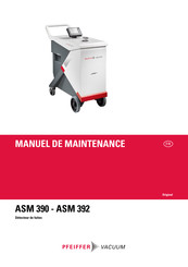 Pfeiffer Vacuum ASM 390 Manuel De Maintenance