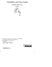 Kohler K-T72770-4-SN Guide D'installation Et D'entretien