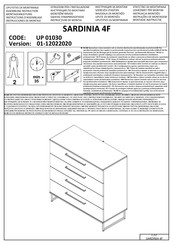 Forma Ideale SARDINIA 4F UP 01030 Instructions D'assemblage