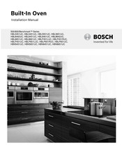 Bosch Benchmark HBL8461UC Manuel D'installation