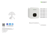 Growatt MIN 3600TL-X Manuel D'installation Et D'utilisation