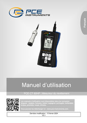 PCE Instruments PCE-CT 80HP Manuel D'utilisation