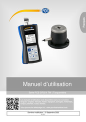 PCE Instruments PCE-DFG N TW Serie Manuel D'utilisation