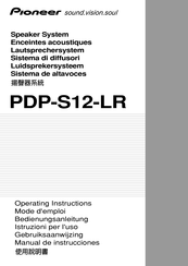 Pioneer PDP-S12-LR Mode D'emploi