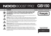 Noco BOOST PRO GB150 Guide D'utilisation Et Garantie