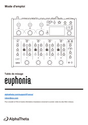 AlphaTheta euphonia Mode D'emploi