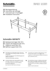 Schmidlin INFINITY SIA 181 Instructions De Montage