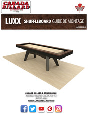 CANADA BILLARD & BOWLING INC LUXX Guide De Montage