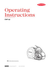 Fronius CWF 25i Instructions De Service