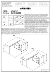 trendteam ARHIMED UP 00715 Instructions D'assemblage