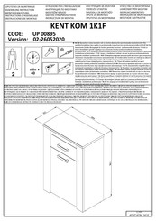 trendteam KENT KOM 1K1F UP 00895 Instructions D'assemblage