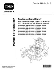 Toro GrandStand 72509 Manuel De L'utilisateur
