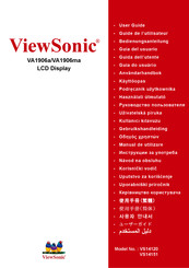 ViewSonic VA1906a Guide De L'utilisateur