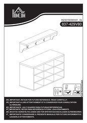 HOMCOM 837-429V80 Instructions De Montage