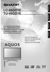 Sharp AQUOS LC-45GD1E Mode D'emploi