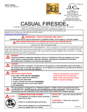 OW Lee CASUAL FIRESIDE Forma 5152-2565O-E Instructions De Montage
