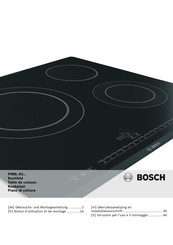 Bosch PIM611R16E/02 Notice D'utilisation Et De Montage