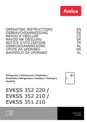 Amica EVKSS 352 210 Notice D'utilisation