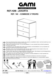 Gami JAKARTA H2M 160 Instructions De Montage