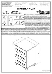 INOSIGN MADEIRA NO3F UP01144 Instructions D'assemblage