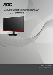 AOC G2590VXQ Manuel D'utilisation