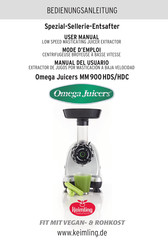 Keimling Omega Juicers MM900HDC Mode D'emploi