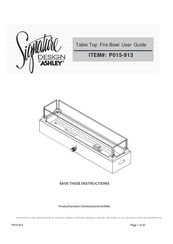 Signature Design by Ashley P015-913 Guide De L'utilisateur