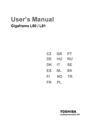 Toshiba Gigaframe L80 Mode D'emploi