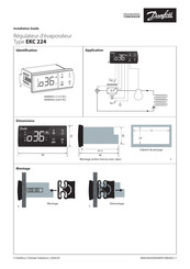 Danfoss EKC 224 Guide D'installation