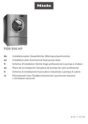 Miele PDR 914 HP Schéma D'installation
