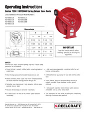 Reelcraft HD79005 OLB Instructions D'opération