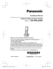 Panasonic KX-PRLA20C Manuel D'installation
