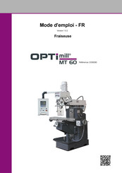 Optimum OPTImill MT 60 Mode D'emploi
