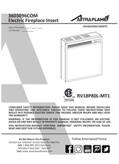 ALTRA Flame RV18P80L-MT1 Mode D'emploi